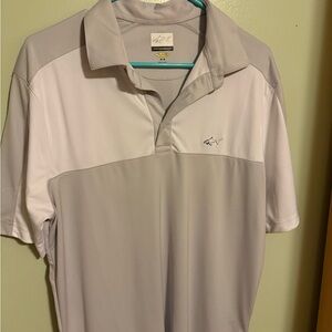 Greg Norman Collection Light Gray Polo Shirt